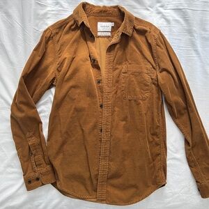 Brown Corduroy Shirt Men's Small